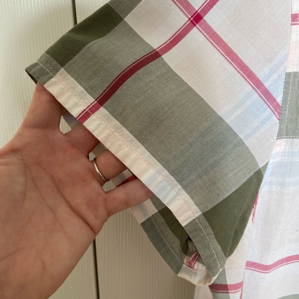 Hugo Boss Orange Label Plaid Button Down Short Sleeve Shirt XL - Picture 6 of 11